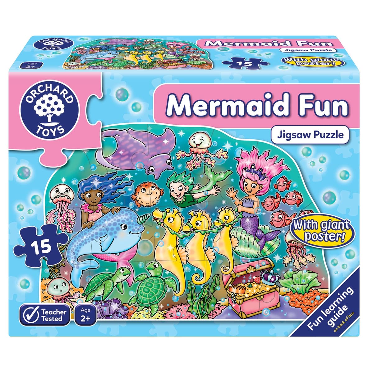 Детски пъзел, Orchard Toys, Забавление с русалки, 15 части