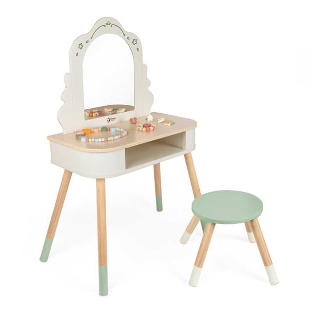 Children's Wooden Dressing Table with Mirror Magic Dresser Classic World