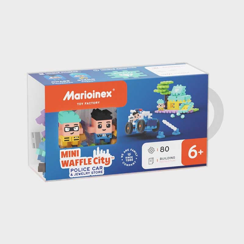 Marioinex Mini Waffle Construction Set "Jewellery Store Robbery", 80 pcs