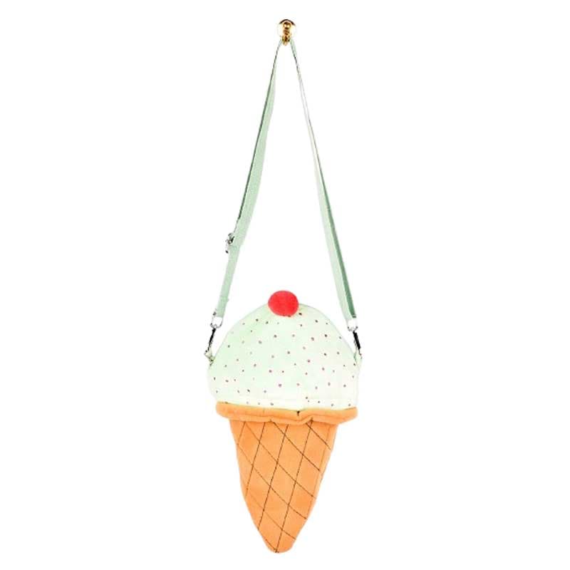 Plush Ice Cream Bag 30 cm with Adjustable Handle and Eye-Catching Design